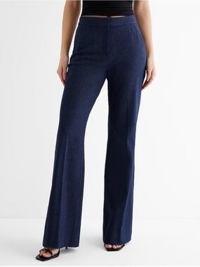 Express Navy Wide-Leg Pants